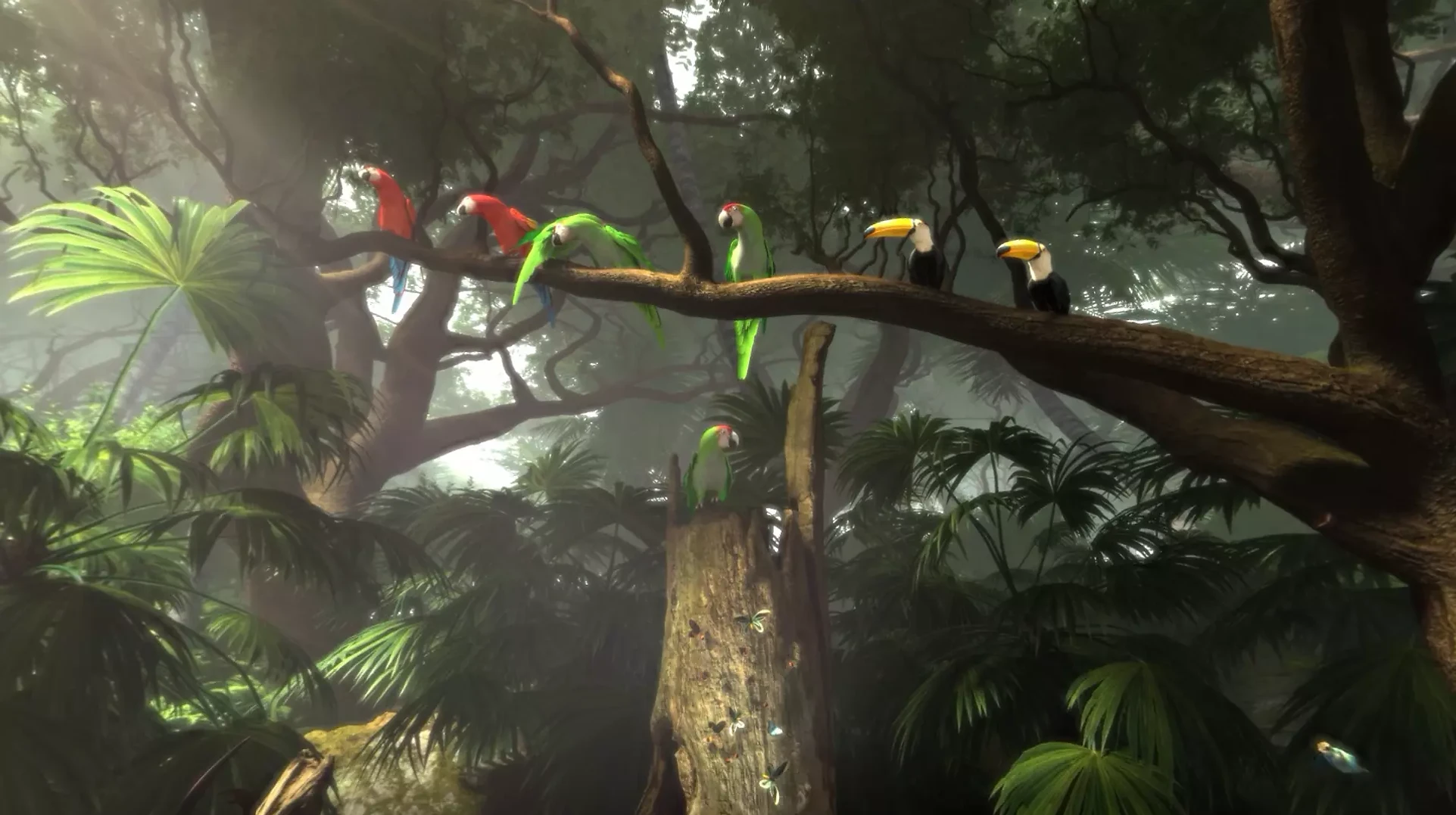 Foresta Pluviale scena in realtà virtuale